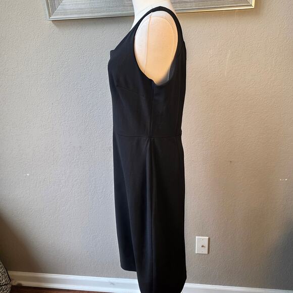 Betsey Johnson Women Slinky Scoop Stretch Sleeveless Sheath Dress Size 10 Black - Picture 3 of 6